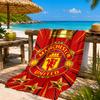 Manchester United Wappen Strandtuch, Schnelltrocknend, Pflegeleicht, Geeignet für Fitness und Strandurlaub, Sport-Essential