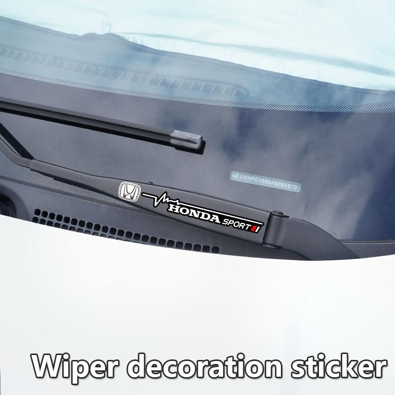 2Pcs Car Stickers Wiper Decoration Sticker For Honda Civic Accord Fit Jazz Pilot CRV Odyssey Passport City Shuttle HRV Vezel Ny1