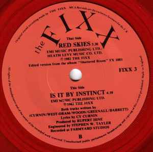 

7inch Record FIXX - Red Skies FIXX3 MCA Records 1982 UK Dance & Electronica Used
