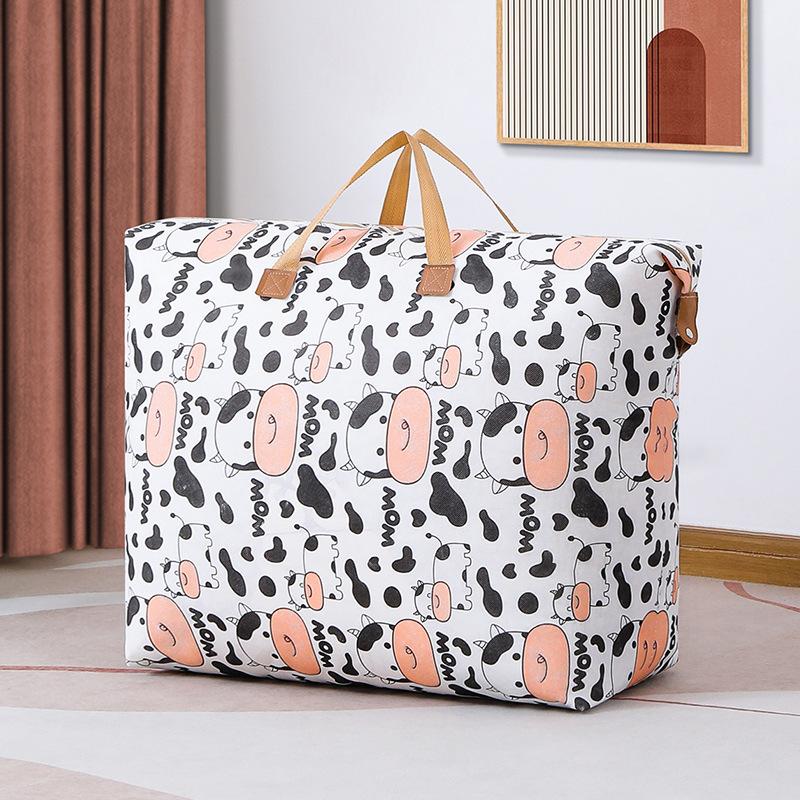 

Влагонепроницаемая сумка для хранения большой емкости - прочный нетканый многофункциональный органайзер для одеял и одежды для дома и путешествий L