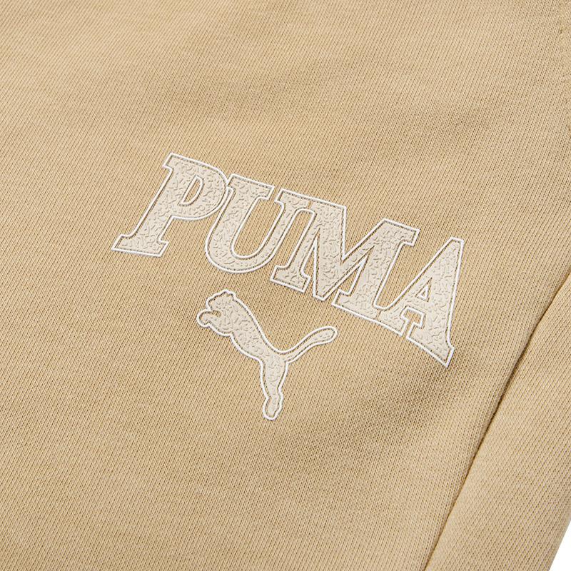 Puma Letter Print Design Casual Mid Waist Knitted Sports Pants Women Pants Khaki 682178-83