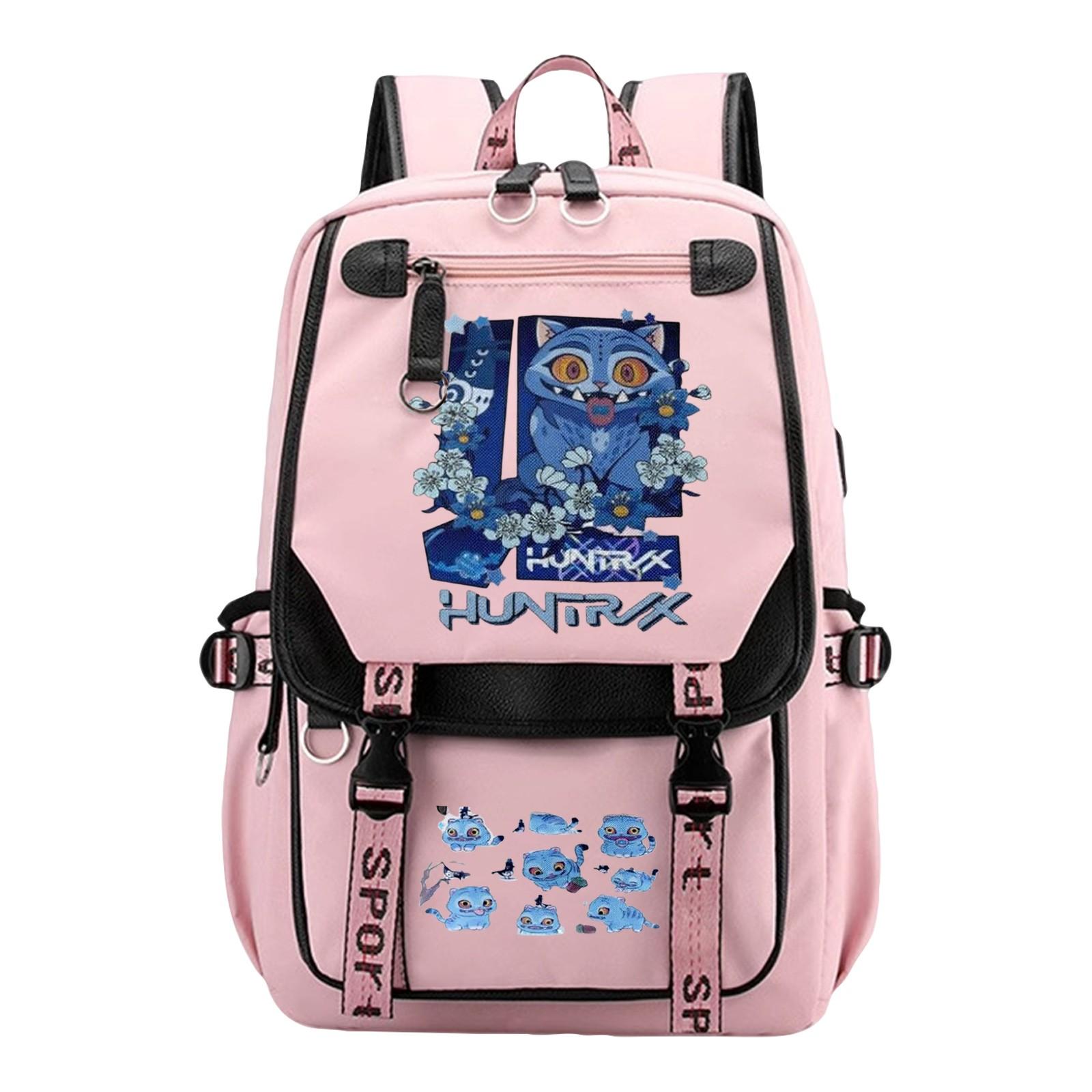 

Cartoon Anime Character Trend School Bag, Large Capacity, Fashion Bag For Boys And Girls One Size розовый