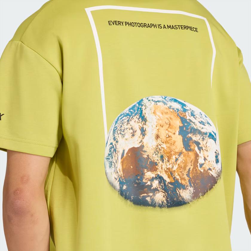 adidas X Koszulka National Geographic AEROREADY z nadrukiem na plecach Wygodna Modna Codzienna Koszulka z krótkim rękawem Unisex Top KC2351