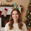 Rain Threads Xmas Tree Hairband Plush Ball Sequin Hair Hoop Fashion Christmas Headband  Women