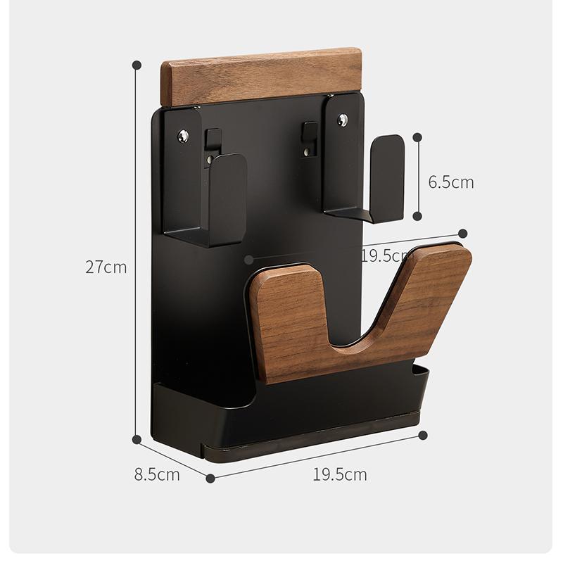 

Walnut kitchen pot cover rack, solid wood wall mounted cutting board, storage rack, drainage rack, cutting board bracket