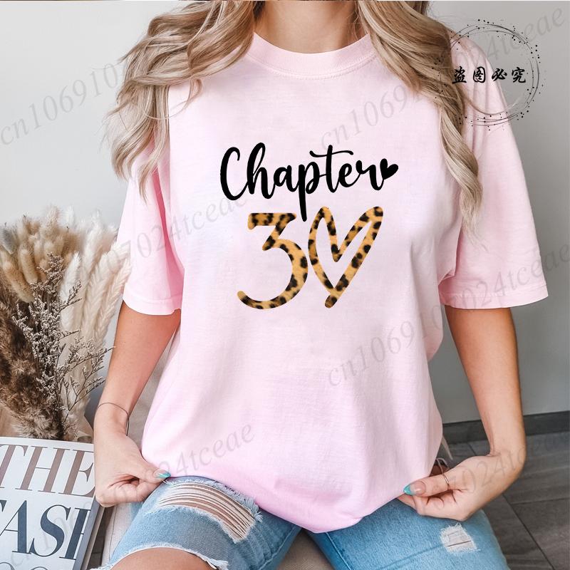Retro Its My 30th Birthday Leopard Design Graphic TShirt for Unisex Crew Neck TShirts Birthday Party Aesthetic Tee Top Clothes