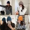 Women Pure Wool Knit Hat With Double Layer Warmth For Winter Casual Wear