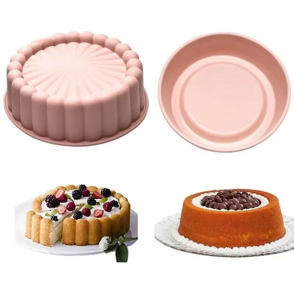 Creative Round Cake Mold Heat Resistant Cake Baking Mold Silicone Cake Mold  Pastry Utensil