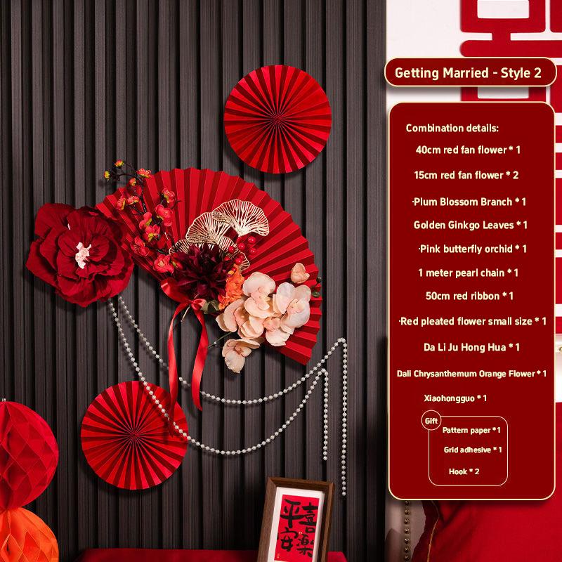 1 Set Chinese New Year Decorations 2026 Chinese Wedding Ornament Lunar New Year Wall Accessories Year Of The Horse 2026 Decor