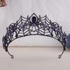 DIEZI Halloween Vintage Crystal Spider Tiara Crown Headwear For Women Girls Wedding Party Princess Bridal Queen Hair Accessories