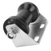 5 Inch Rubber Boat Trailer Roller with Steel Bracket Keel Roller Assembly Kit for Replacement