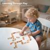 Wooden Animal Cartoon Puzzle Toys Domino Puzzle Montessori Fun Puzzle Toys Promote Hand-eye Coordination Children's Gifts