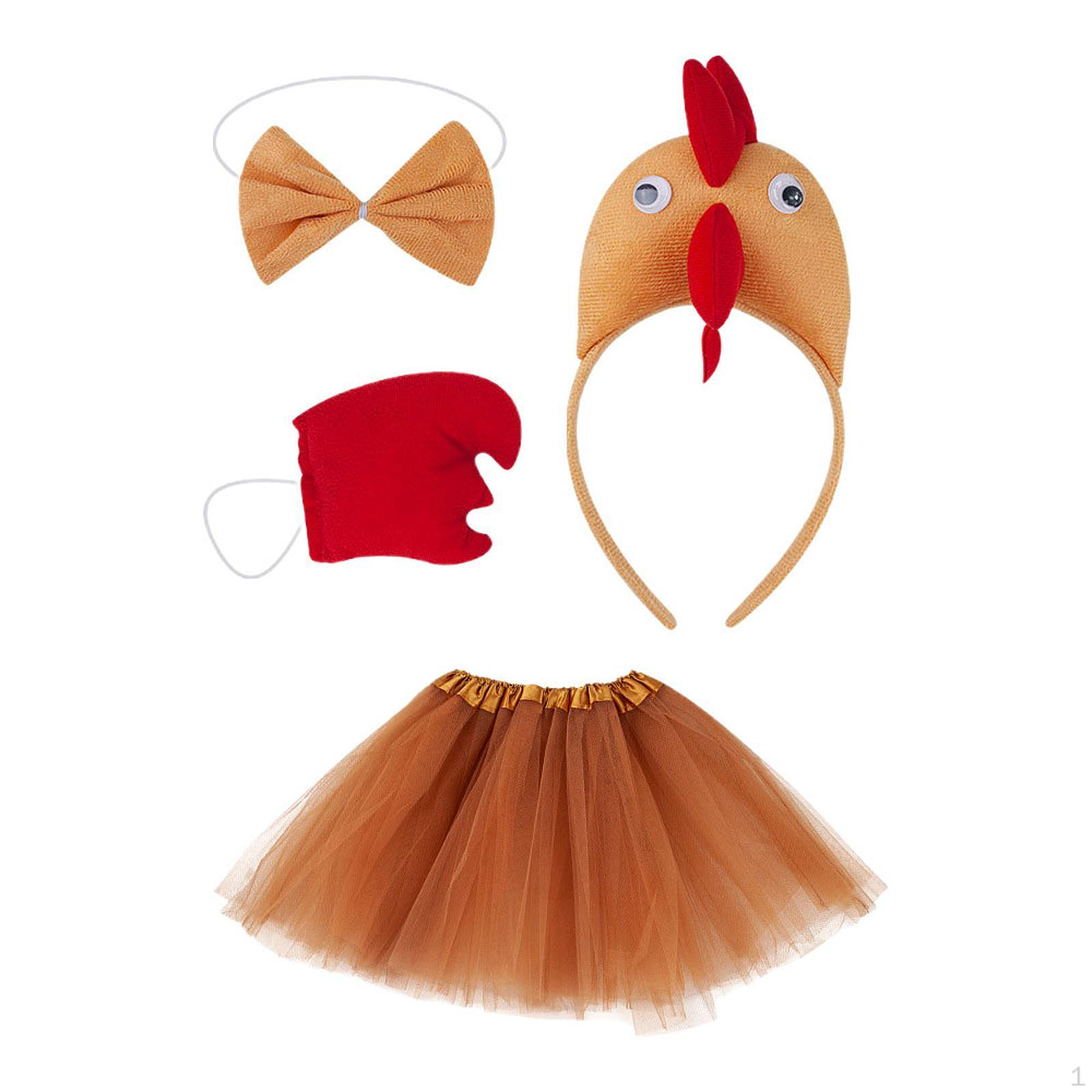 

3D Костюм Цыпленка Набор Повязка На Голову Для Вечеринки День Благодарения Косплей Праздник