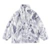 Thick Lambswool Warm Tie-dye Fashionable Loose Jacket for Women