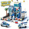 City Police Station Building Blocks Police Station Building Blocks MOC Boys Assembly Toy Children Christmas Holiday Gift
