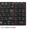 Sanwa Supply USB Slim Keyboard with Pantograph Numeric Keypad Black SKB-SL17BKN