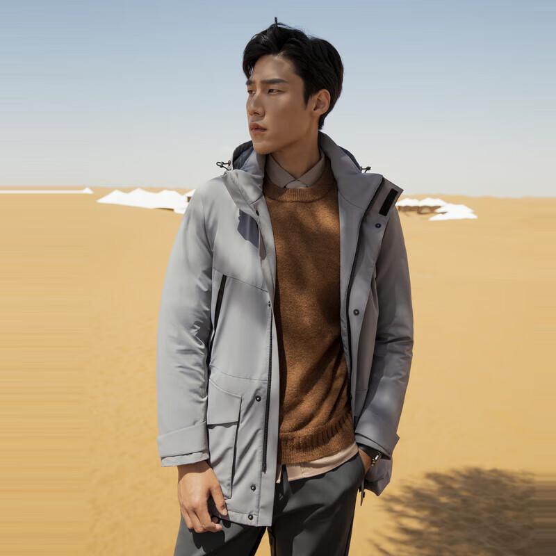 Yagor Men's Business Casual Long Down Jacket