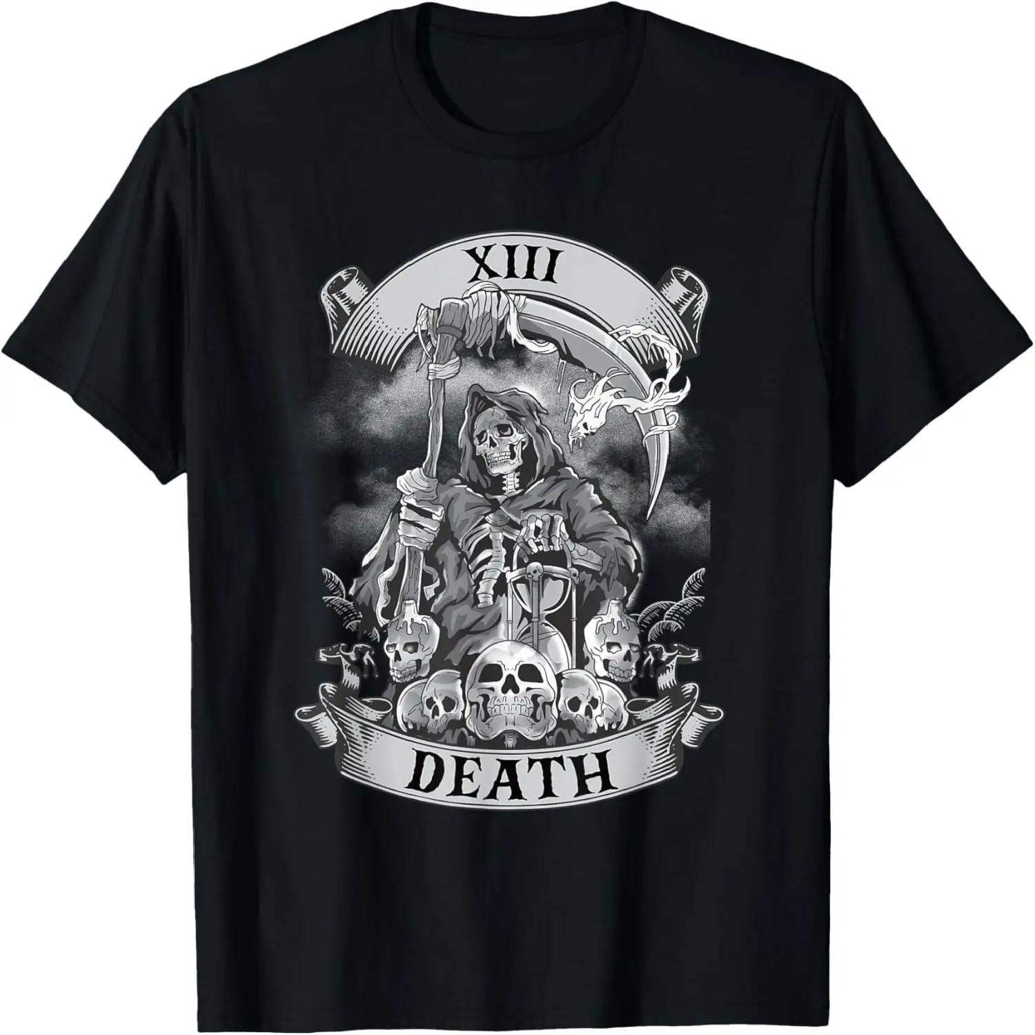 Vintage Death Tarot Card T-Shirt S