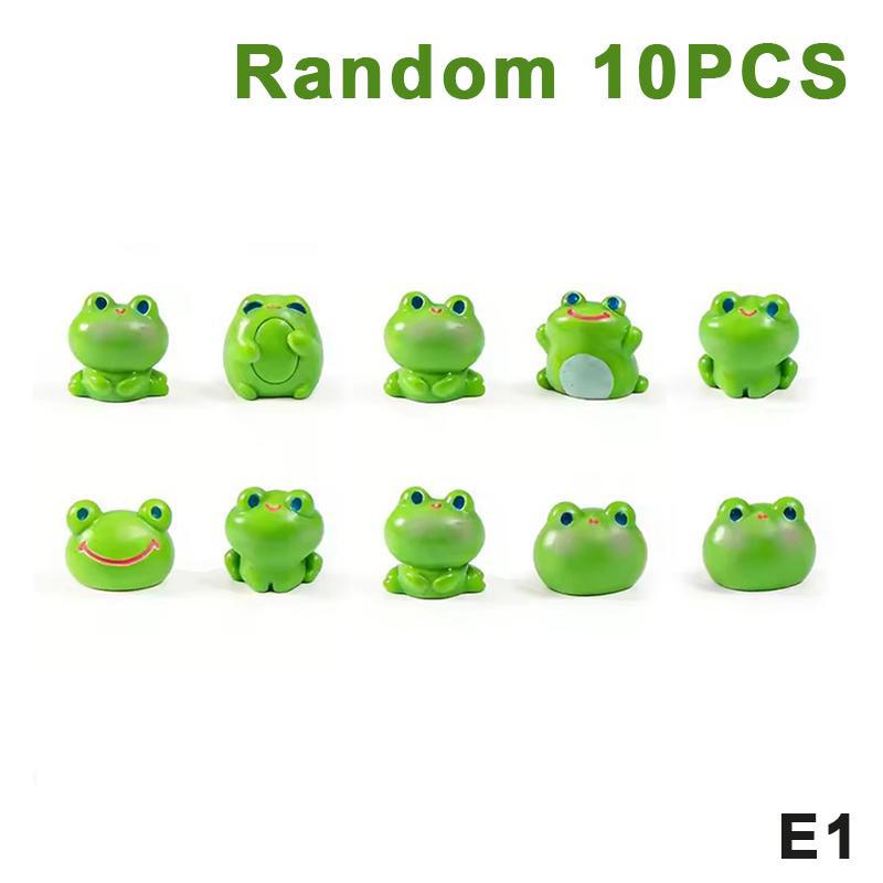 10/20Pcs Mini Resin Frogs Statues Frogs Figurines Garden Decor Fairy Garden Ornaments Indoor/Outdoor Microlandscapes Home Decor