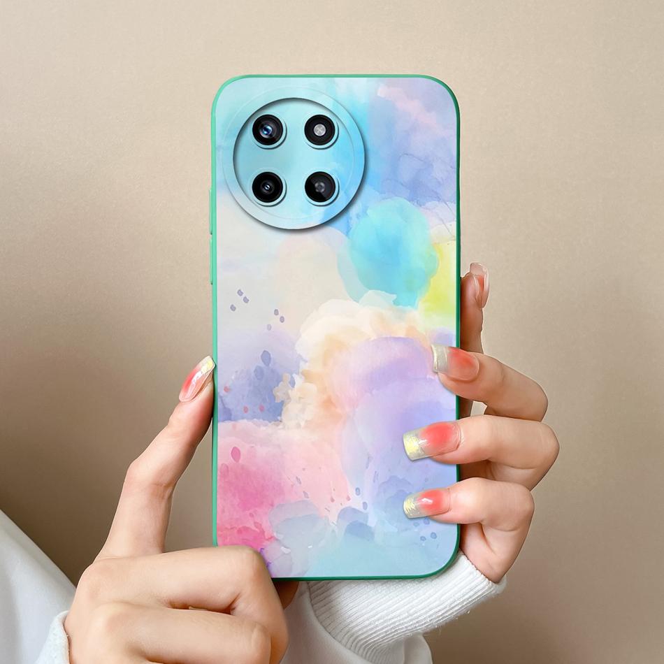 Leisure Style Case For Oppo Realme 11 Pro Plus Full Protection Soft Liquid Silicone Back Cover For Realme11 4G 5G Phone Cases