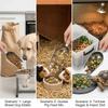 Stainless Steel Pet Food Scoop Food Grade Smooth Edge Cat Food Scoop Polished Surface Durable Dog Food Scoop Pet Food Storage