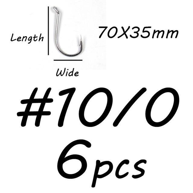 Острый крючок для осьминога из нержавеющей стали, крючки для морской рыбалки 1/0 2/0 4/0 6/0 8/0 10/0, снасти для терминала морской рыбалки #10/0