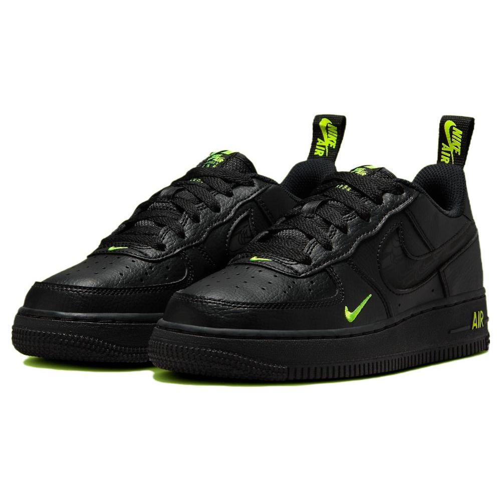 New Nike Air Force 1 Low Black Volt GS FV7020-001