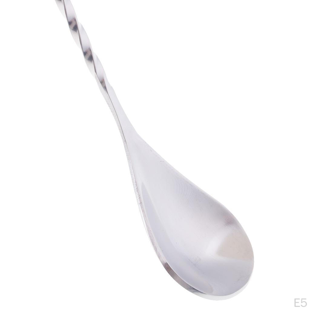 1 Piece Mixing Spoon Stainless Steel Cocktail Muddler Coffee Teaspoon ,
