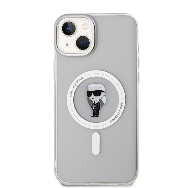 Karl Lagerfeld KLHMP15MHFCKNOT iPhone 15 Plus / 14 Plus 6.7" Transparent Hardcase IML Ikonik MagSafe