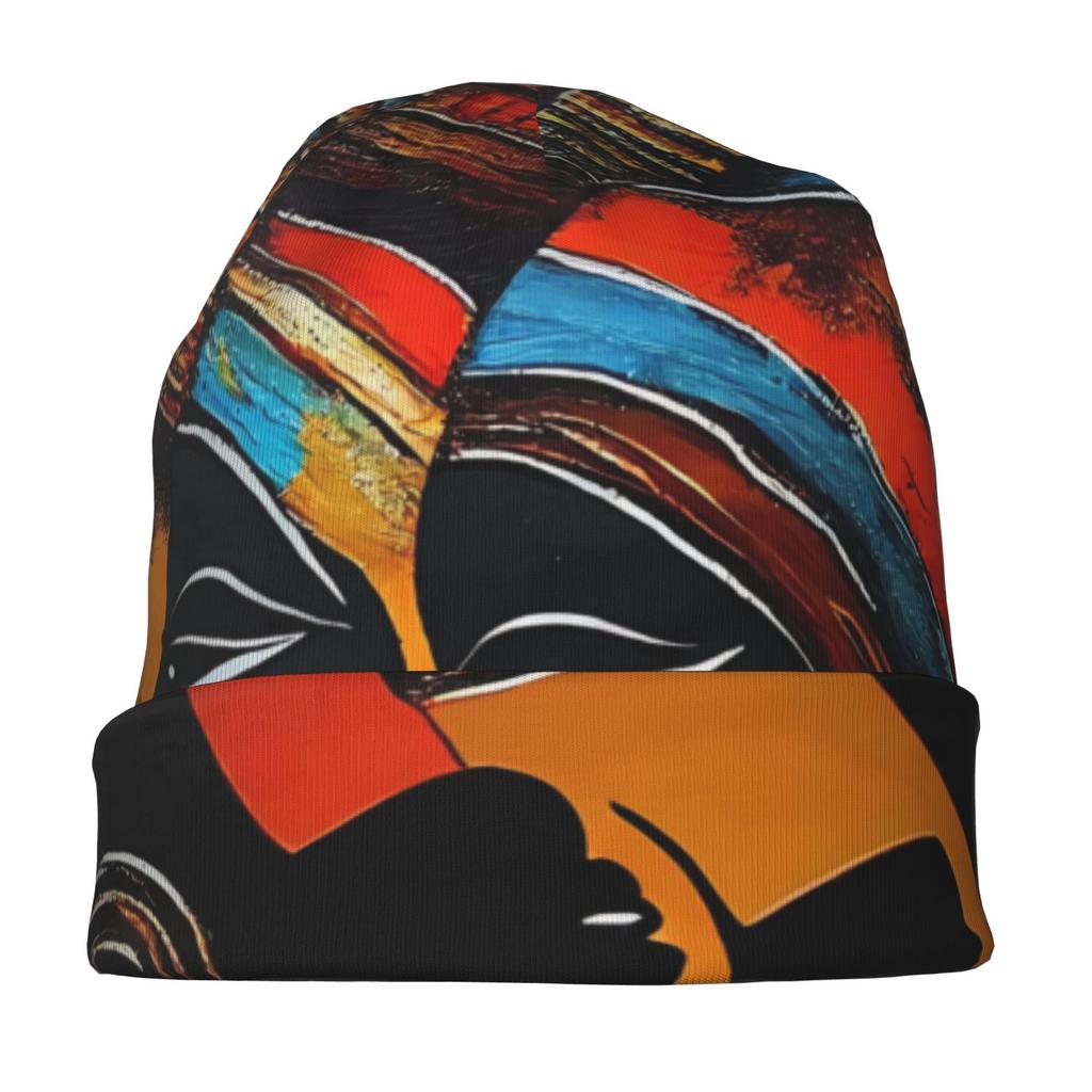 Biihudu African Tribal Hats For Women & Men - Funky Bonnet Beanie With Tribal Patterns, Ethnic Cultural For Festivals, Parties,
