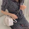 Emaille Mini Crossbody Bowling Bag Two-Way Strap Tote Leren Telefoontasje