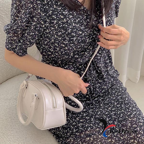 Emaille Mini Crossbody Bowling Bag Two-Way Strap Tote Leren Telefoontasje