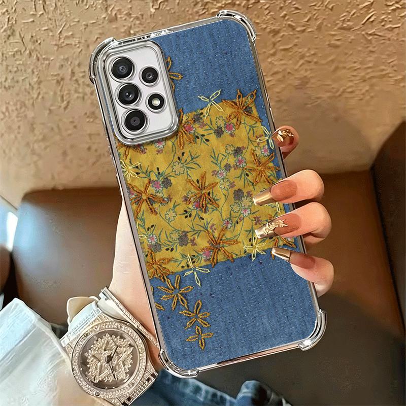 Retro Denim Pattern Soft Phone Case For Samsung A17 A27 A07 A37 A57 A16 A56 A15 A55 A14 A54 A13 A53 A26 A36 A25 A35 A24 A34 A23