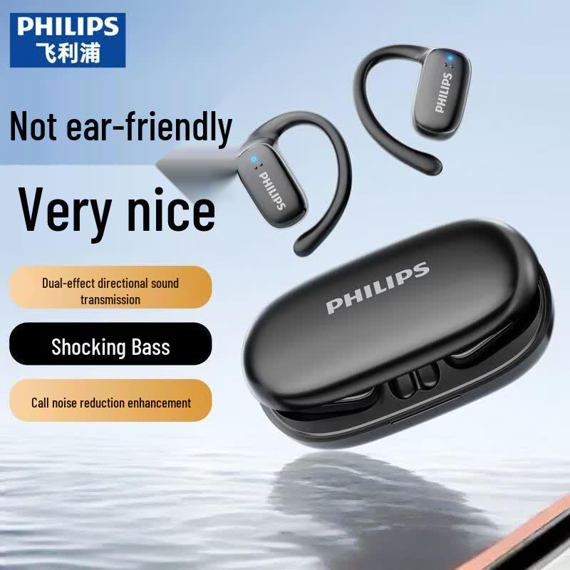 Philips TAT3708 Open-Ear Clip-On Bluetooth Sports Earbuds