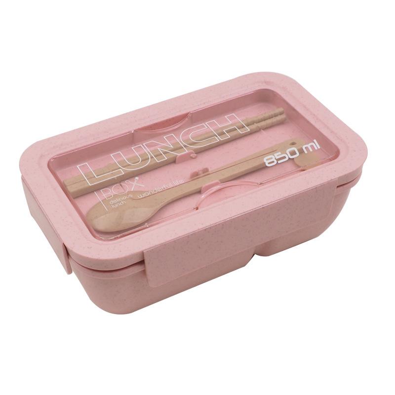 Wheat Straw Microwaveable Divided Bento Lunch Box