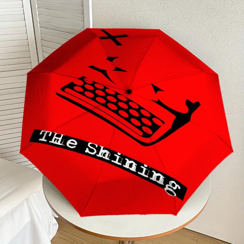 1PC The Shining Umbrella-8-Rib Reinforced, Automatic Open, Lightweight & Durable, Cute Fashion Accessory for Outdoor, D2650
