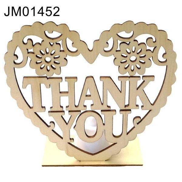 1pc Cute Wooden Heart Sharped LED Candle Lamp Table Ornament Wedding Party Festival Decor