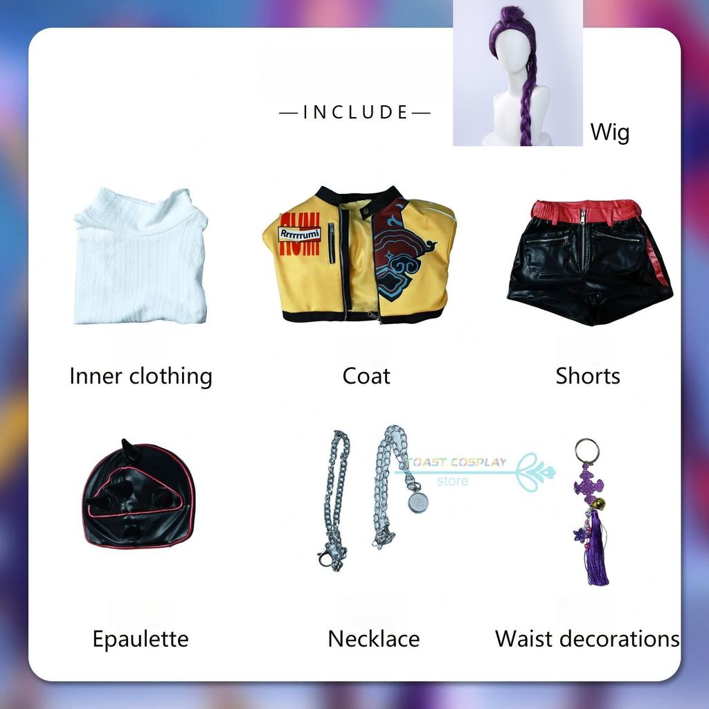 Anime Film HUNTR/X KPOP Dämonenjäger Zoey Rumi Mira Cosplay Kostüm Halloween Karnevalsparty Rollenspiel Uniform Requisite