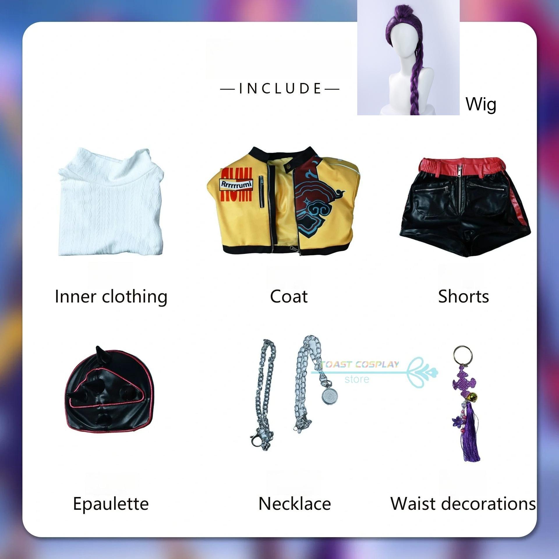 

Аниме Фильм HUNTR/X KPOP Охотники на Демонов Зои Руми Мира Косплей Костюм Хэллоуин Карнавальная Вечеринка Ролевая Игра Униформа Реквизит XS