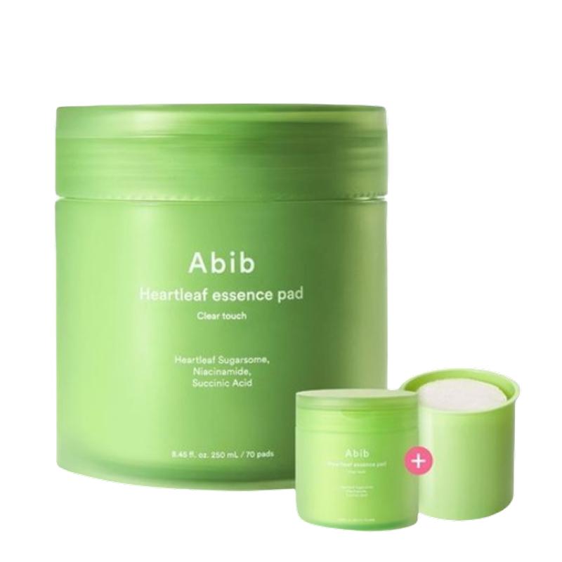 Abib Heartleaf Spot Pad Calming Touch Soothing Toner Pad Set 70 Sheets + 70 Sheets Refill