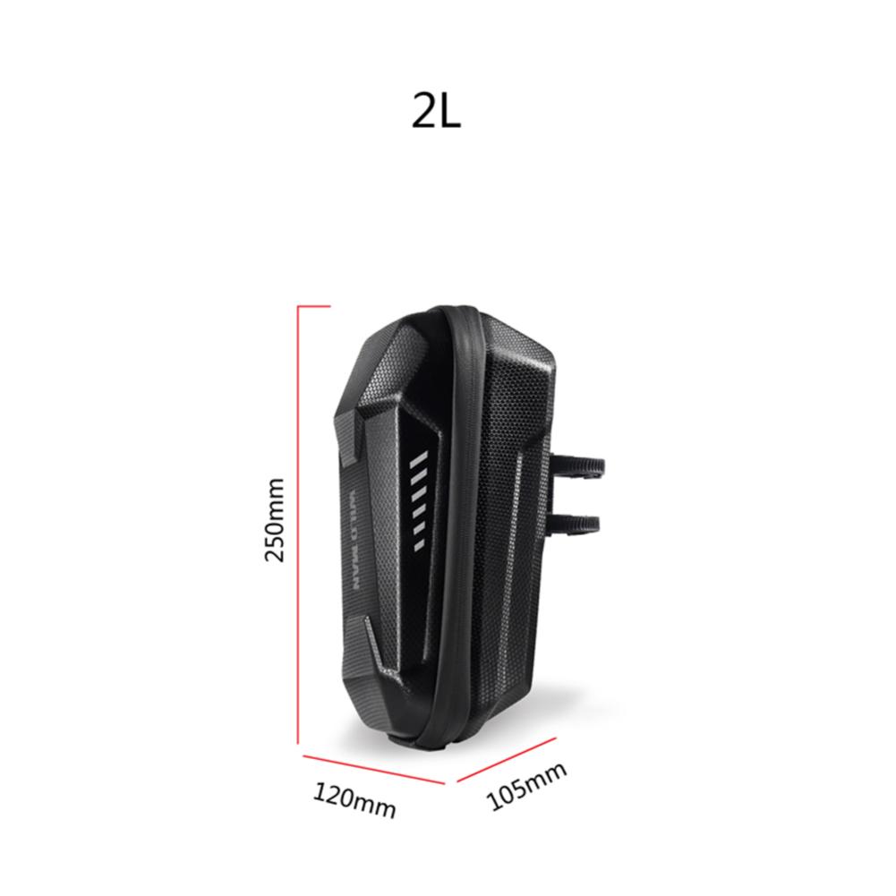 2-5L Electric Scooter Bag Scooter Skateboard Front Storage Bag Waterproof EVA Hard Shell Handlebar Hanging Bag for M365 Pro