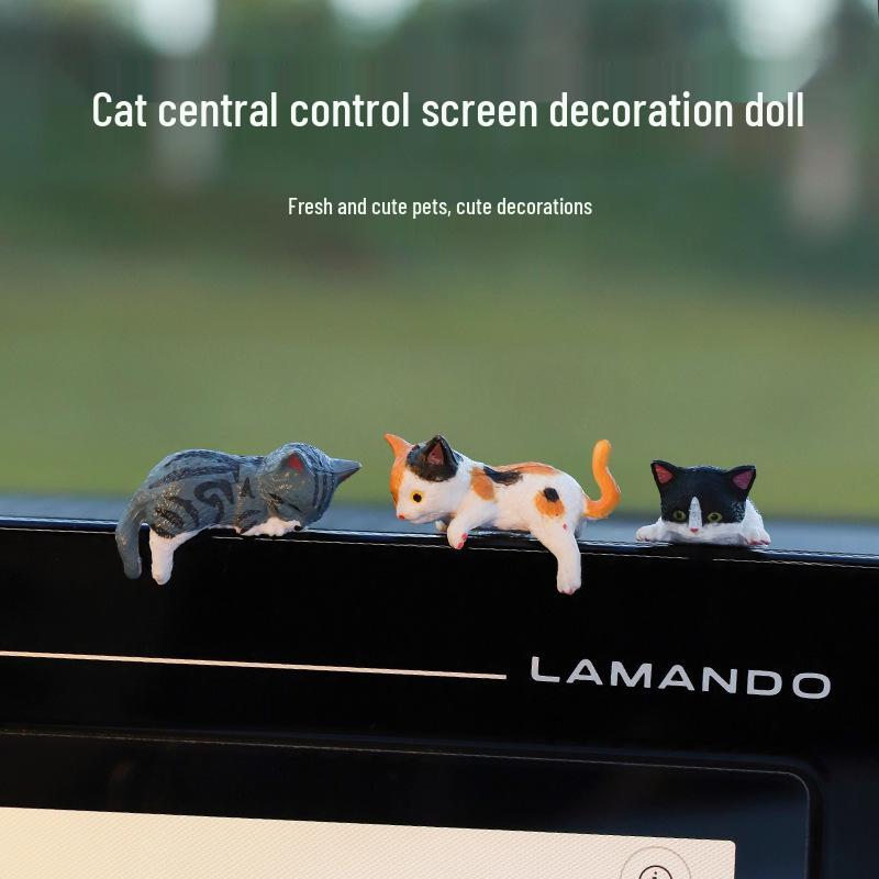 Mini Cartoon Kätzchen Puppe zur Auto- und Büroausstellung