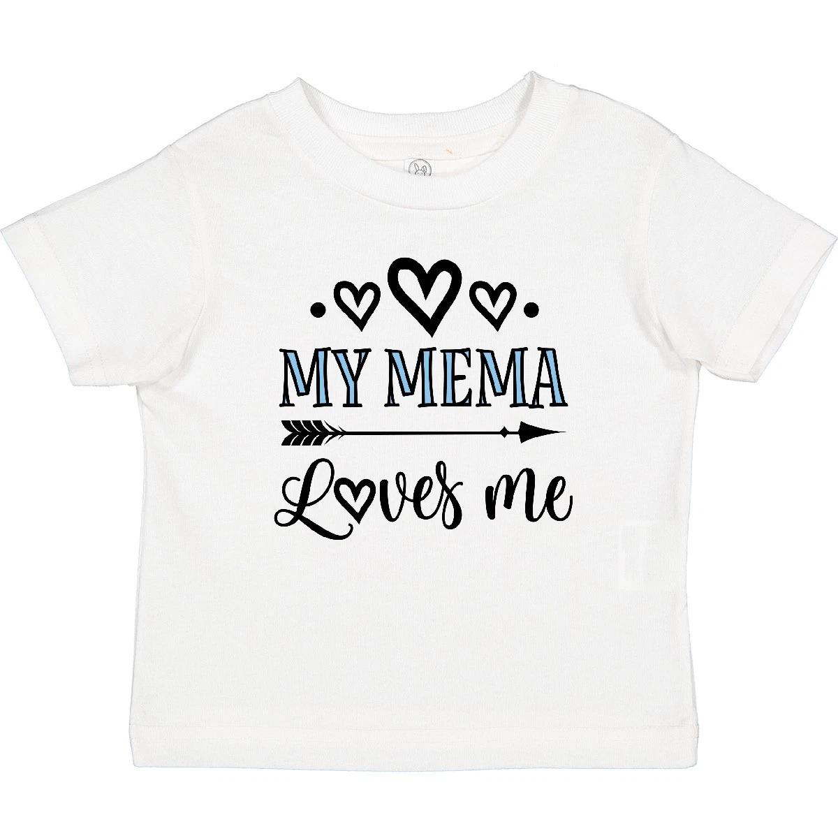 Inktastic My Mema Loves Me Girls Outfit Baby kids boys T-Shirt Girl Childs Clothes Infant 100