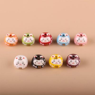 1 Pc Bracelet Lucky Cat Bead DIY Handmade Jewelry Accessories Personality Maneki Neko Bead  Student
