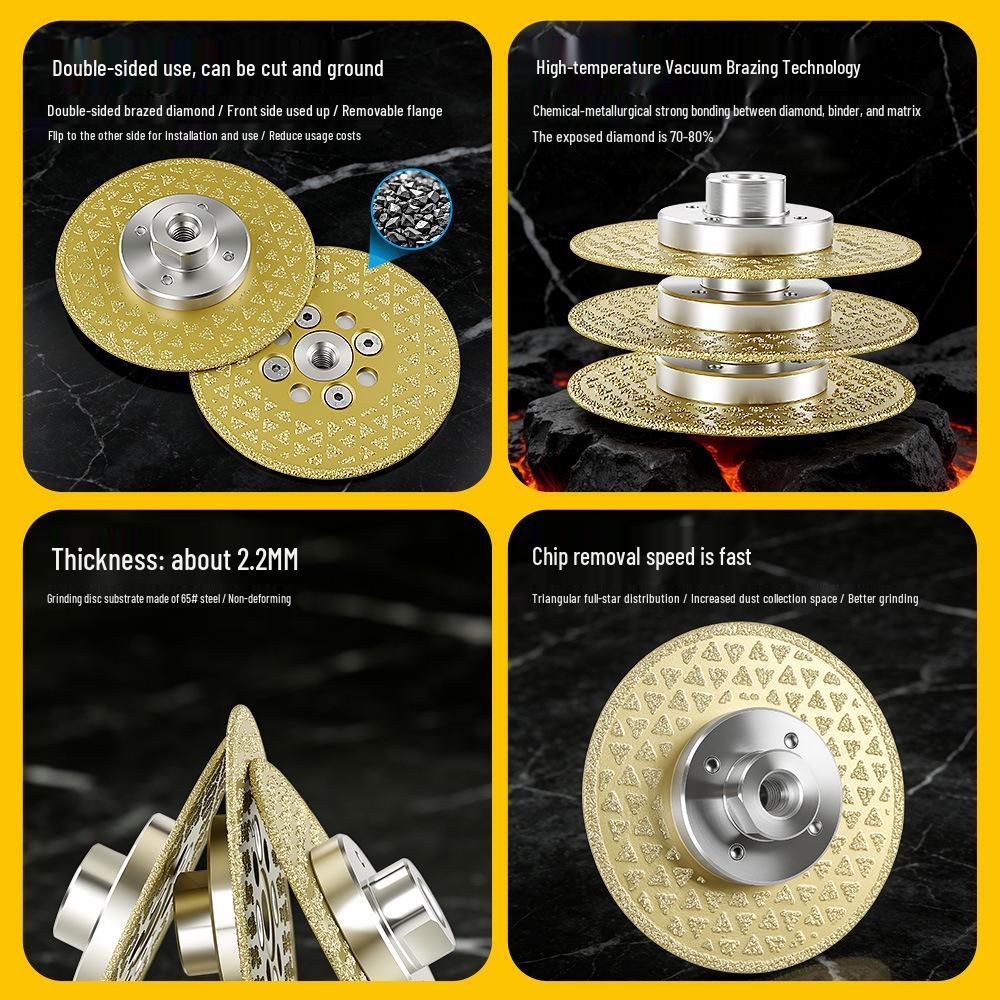Double-Sided Diamond Angle Grinder Disc for Marble and Quartz Floor Renovation