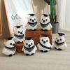 Plush Graduation Owl Toy  Doctoral Cap Embroidered Logo Academic Gift Keepsake