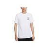Roupa Esportiva Leve Macia Manga Curta Camiseta Masculina Tops Branco HV9483100