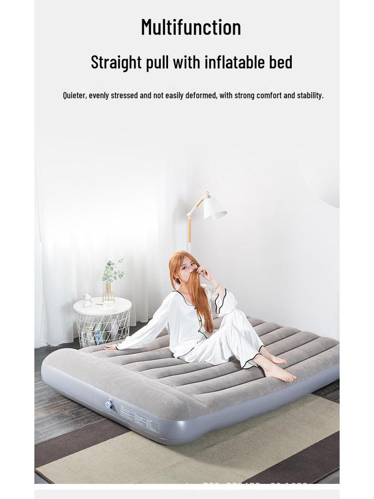 Single Foldable Inflatable Mattress for Home or Camping