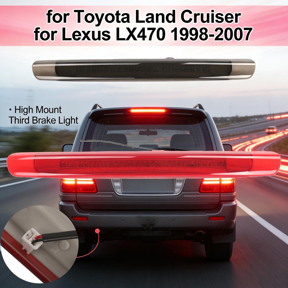 Third Brake Light High Mount Stop Lamp 81570-60061 81570-60060 81570-60062 for Toyota Land Cruiser Lexus LX470 1998-2007