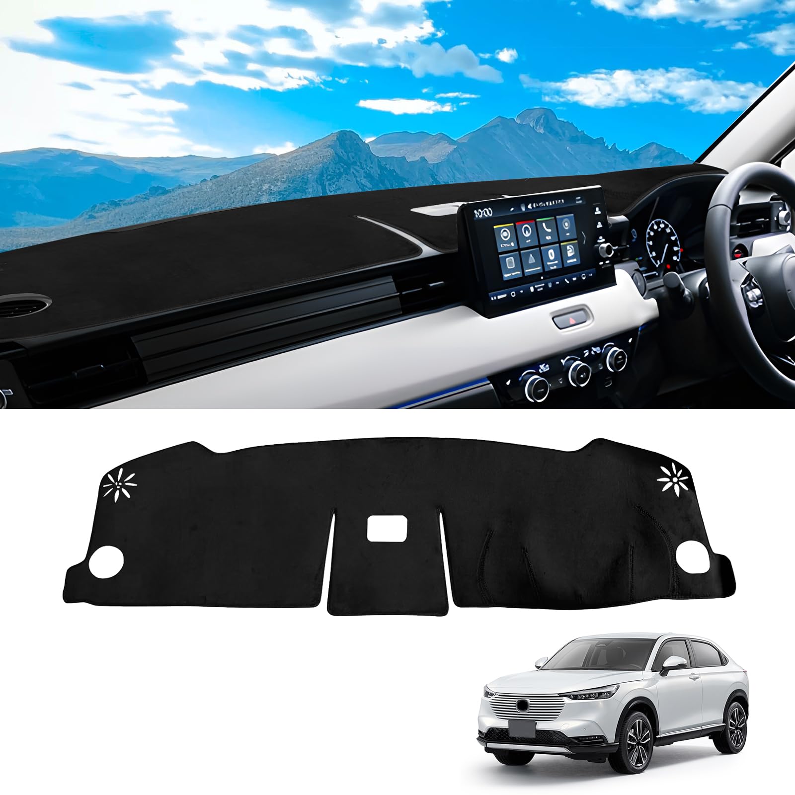 

Новый коврик на приборную панель Vezel RV, чехол на приборную панель Vezel RV3/RV4/RV5/RV6, детали интерьера, приборная панель, защитный коврик, защита от солнца (Серия Vezel RV) Vezel RV series